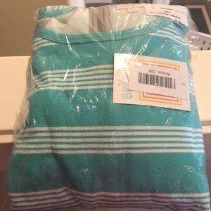 NWT LuLaRoe Amelia - mint and white stripes 3x